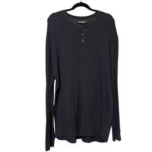 Old Navy Waffle Knit Long Sleeve Men’s Winter Shirt Henley
